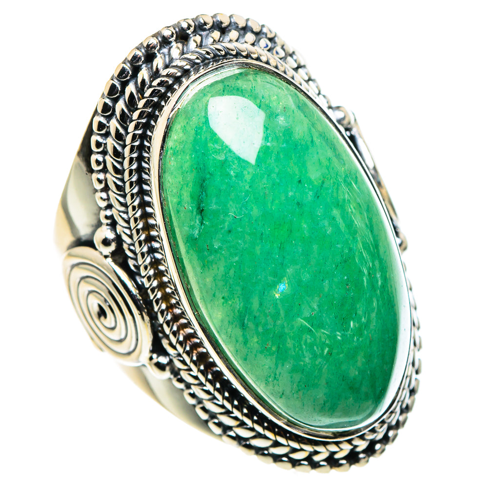 Green Aventurine Rings handcrafted by Anasilvercos - RING94777