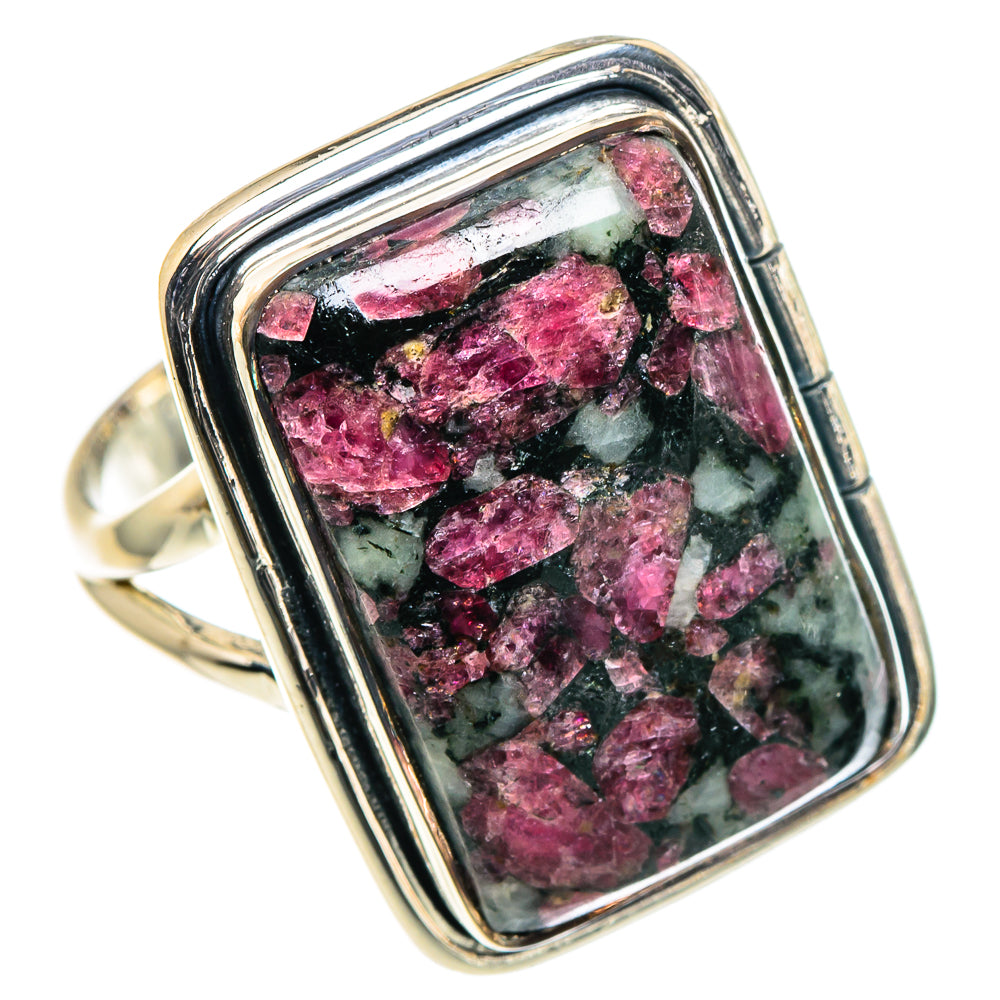 Russian Eudialyte Rings handcrafted by Anasilvercos - RING94802