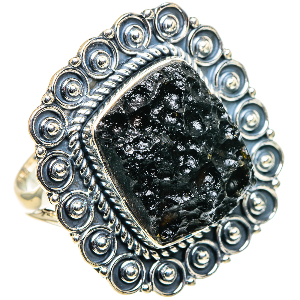 Tektite Rings handcrafted by Anasilvercos - RING94808 - Photo 2