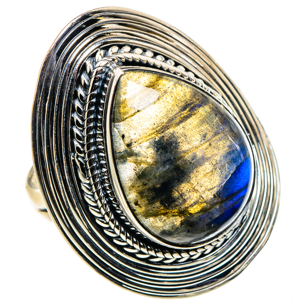 Labradorite Rings handcrafted by Anasilvercos - RING94825
