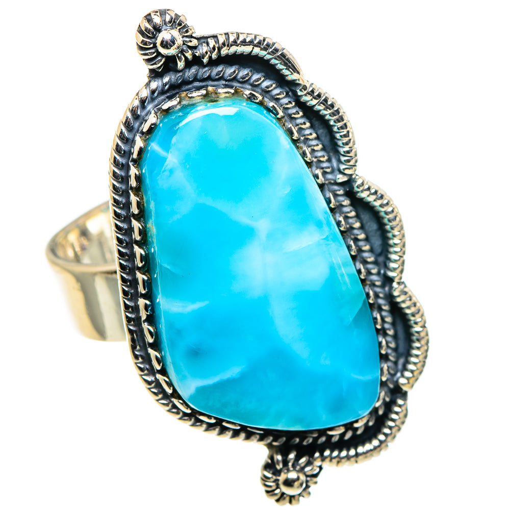 Larimar Rings handcrafted by Anasilvercos - RING94826