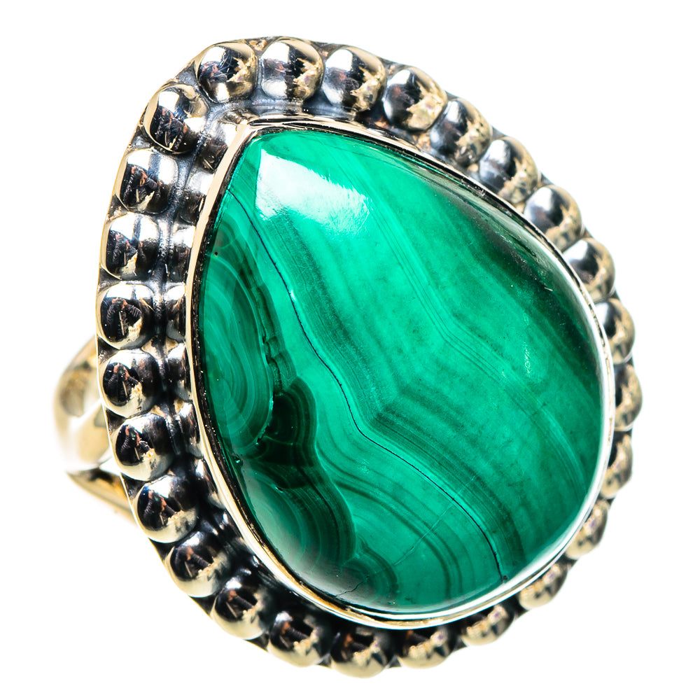 Malachite Rings handcrafted by Anasilvercos - RING94832