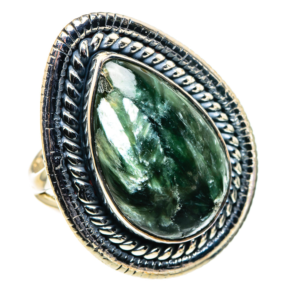 Seraphinite Rings handcrafted by Anasilvercos - RING94835 - Photo 2