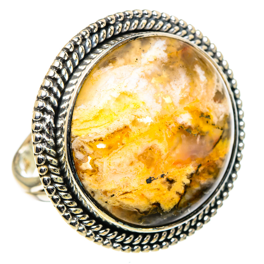 Plume Agate Rings handcrafted by Anasilvercos - RING94843