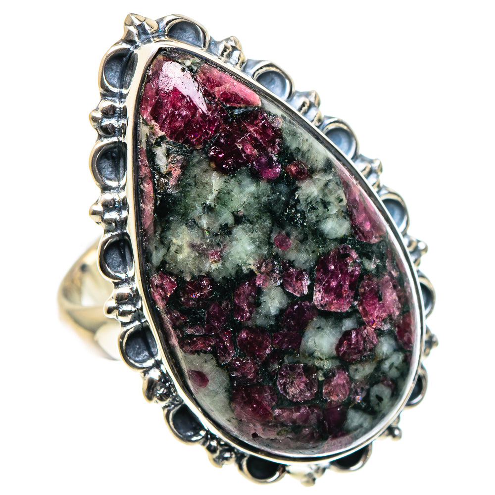 Russian Eudialyte Rings handcrafted by Anasilvercos - RING94849