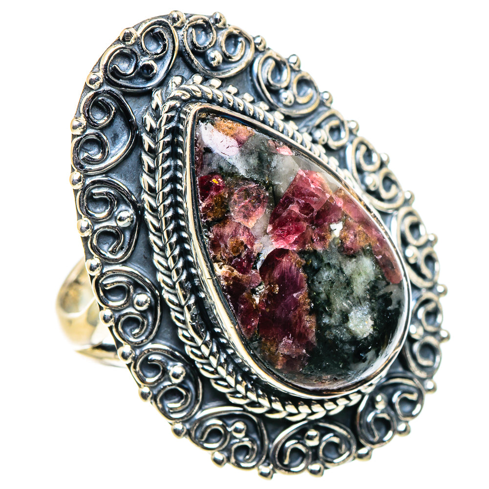 Russian Eudialyte Rings handcrafted by Anasilvercos - RING94850 - Photo 2