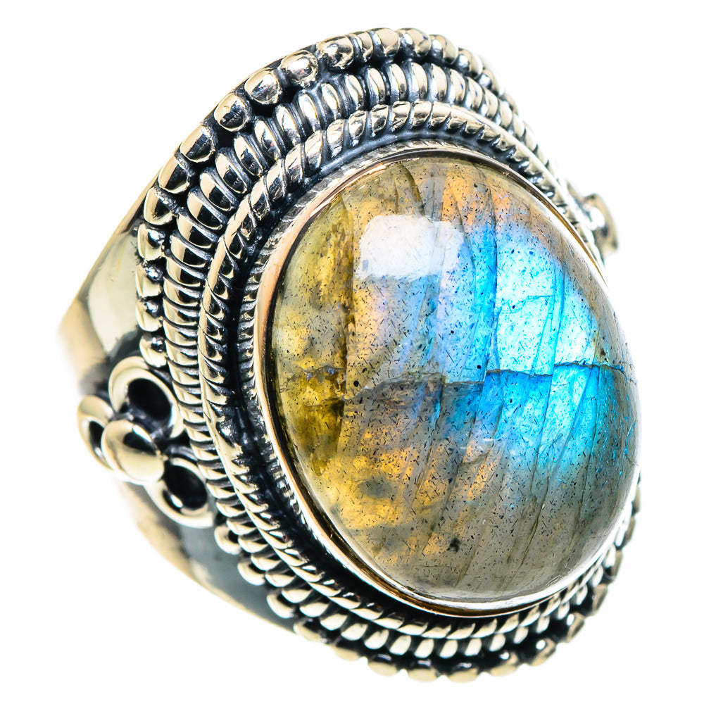 Labradorite Rings handcrafted by Anasilvercos - RING94863