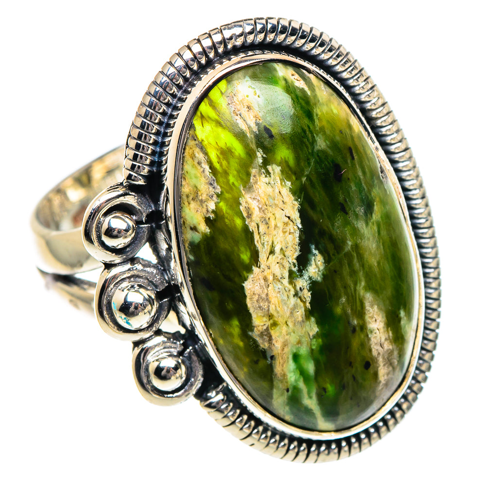 Peruvian Opal Rings handcrafted by Anasilvercos - RING94872