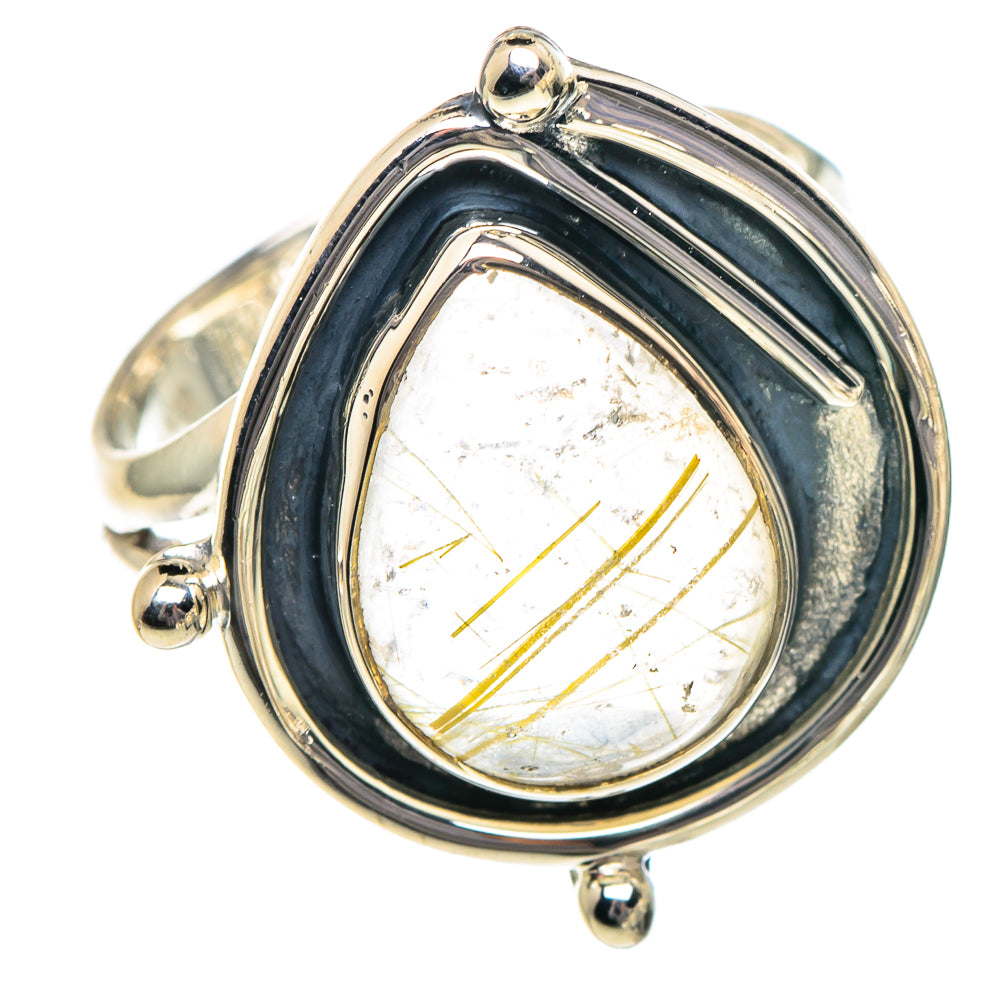 Rutilated Quartz Rings handcrafted by Anasilvercos - RING94881