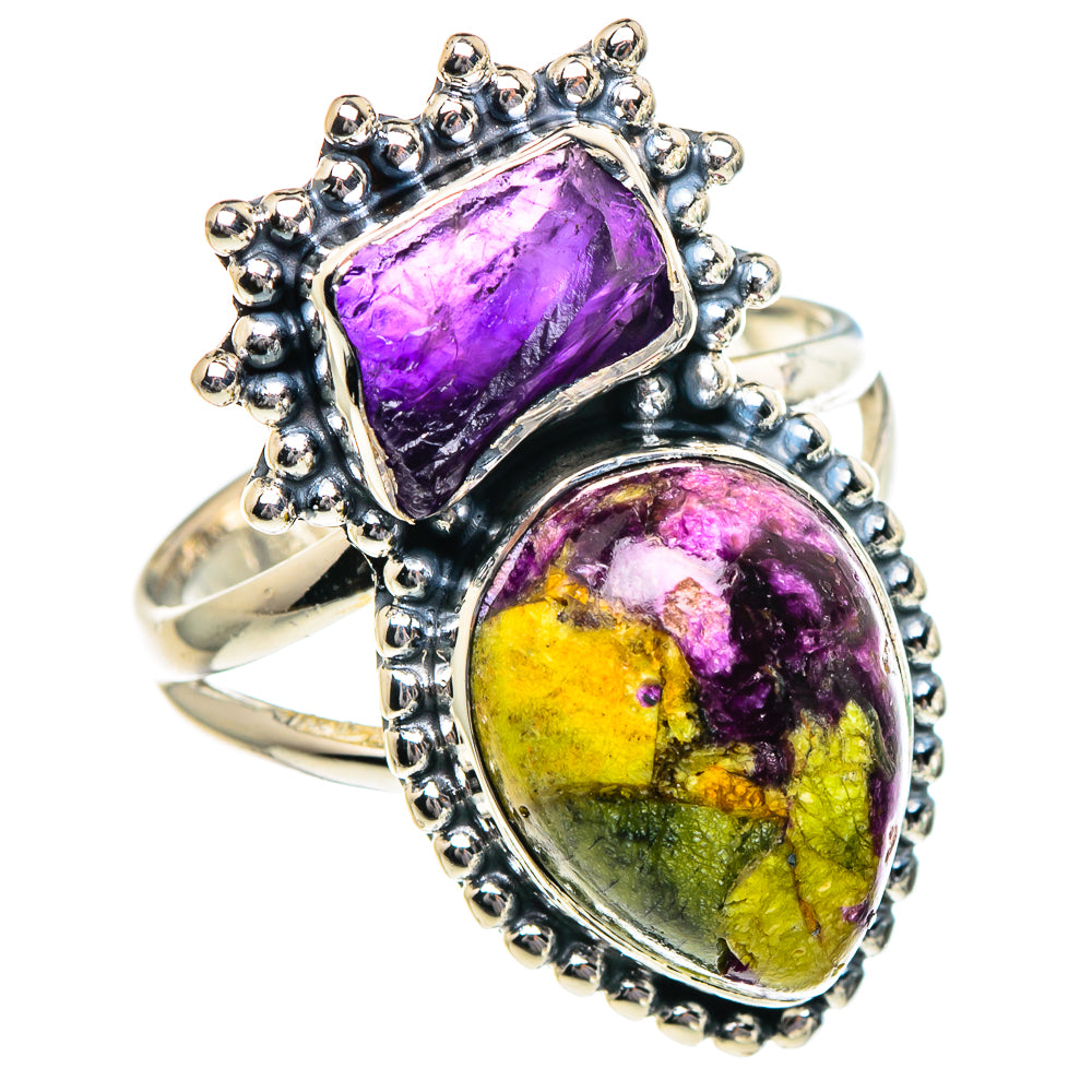 Atlantisite, Amethyst Rings handcrafted by Anasilvercos - RING94890