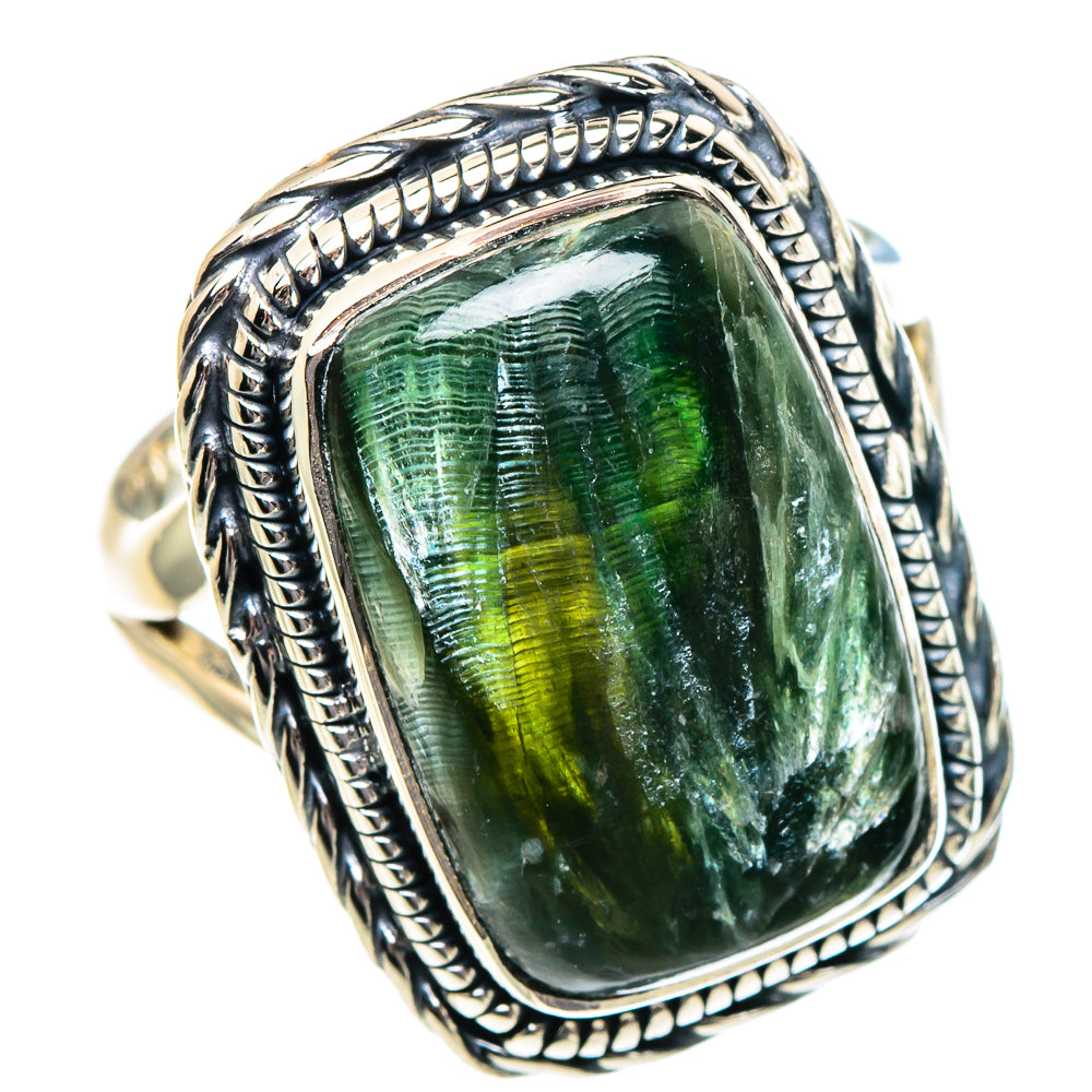 Seraphinite Rings handcrafted by Anasilvercos - RING94899