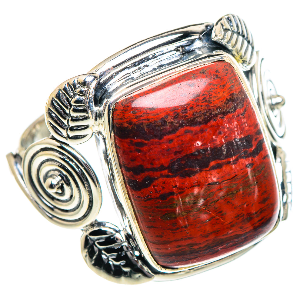 Red Jasper Rings handcrafted by Anasilvercos - RING94901