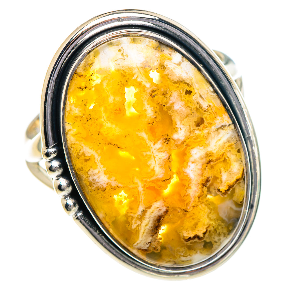Plume Agate Rings handcrafted by Anasilvercos - RING94903 - Photo 2