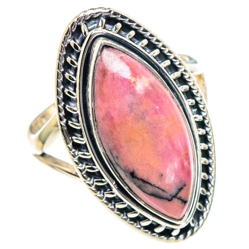Rhodonite Rings handcrafted by Anasilvercos - RING94905