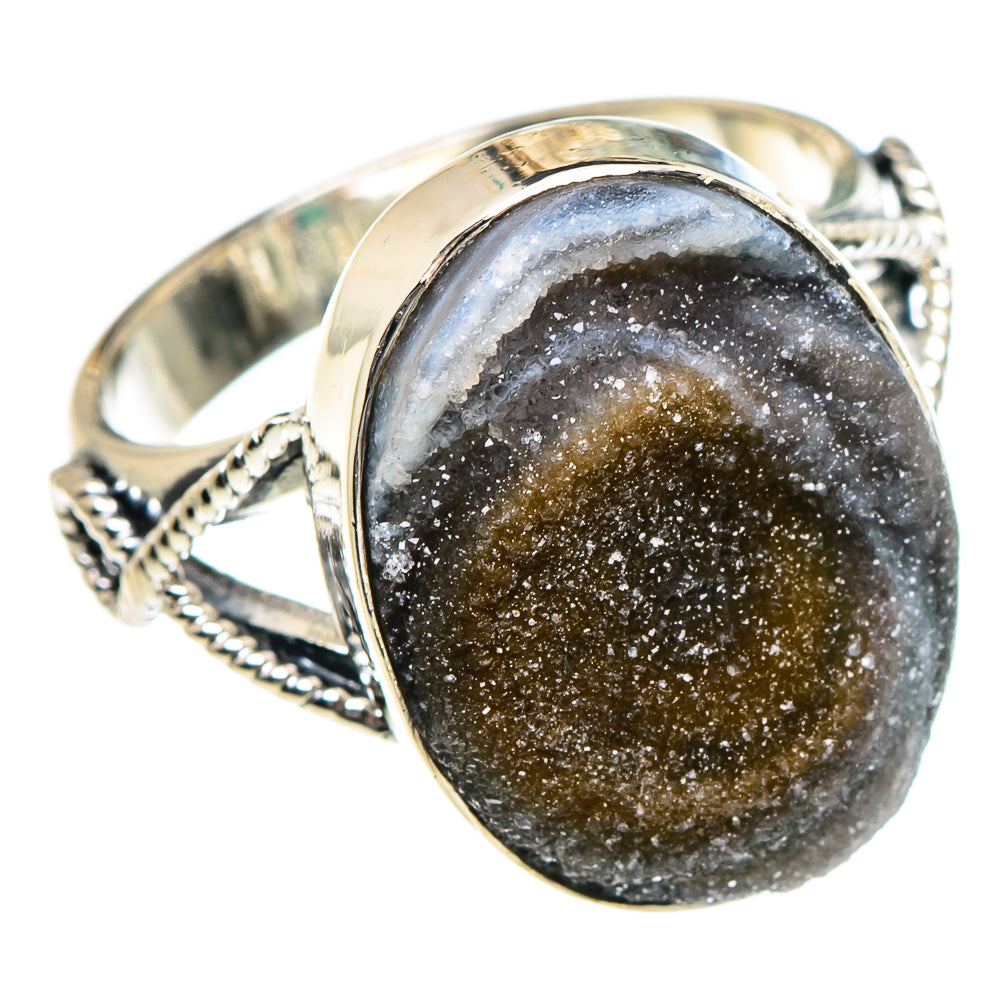 Desert Druzy Rings handcrafted by Anasilvercos - RING94914