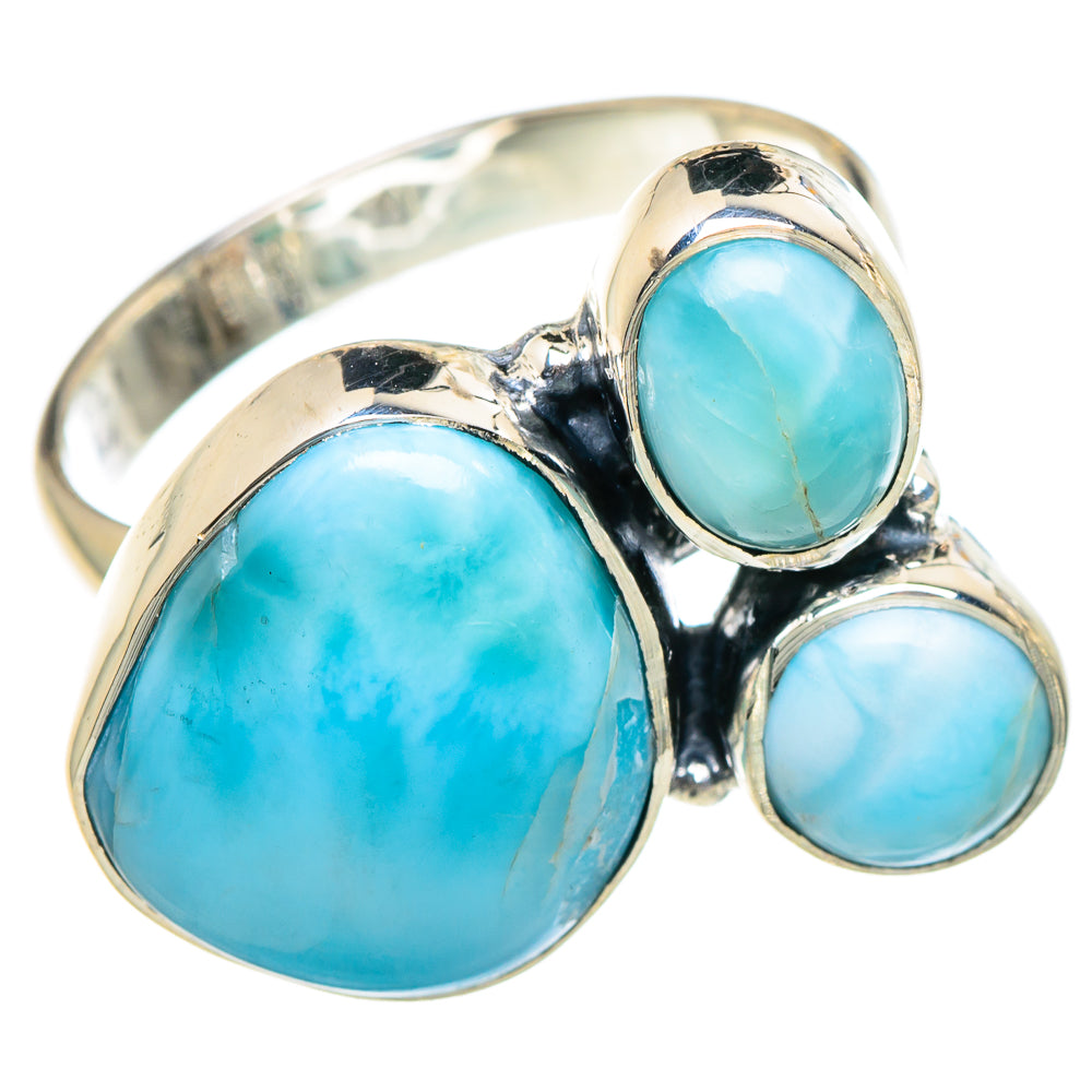 Larimar Rings handcrafted by Anasilvercos - RING94918