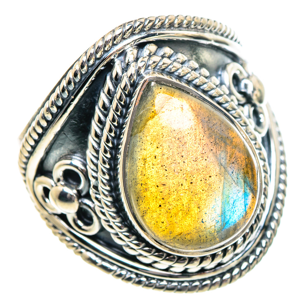 Labradorite Rings handcrafted by Anasilvercos - RING94972 - Photo 2