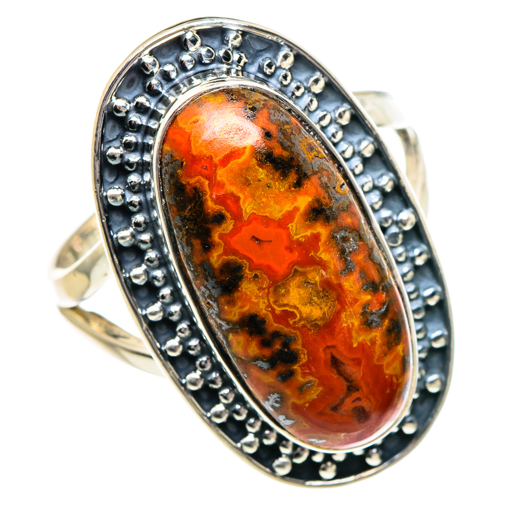Morocco Agate Rings handcrafted by Anasilvercos - RING94992