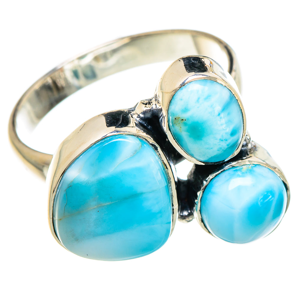 Larimar Rings handcrafted by Anasilvercos - RING95000