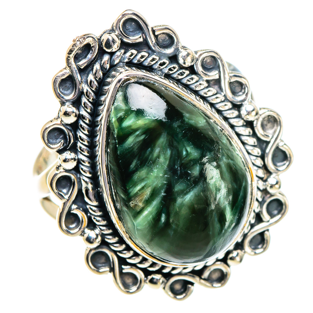 Seraphinite Rings handcrafted by Anasilvercos - RING95001 - Photo 2