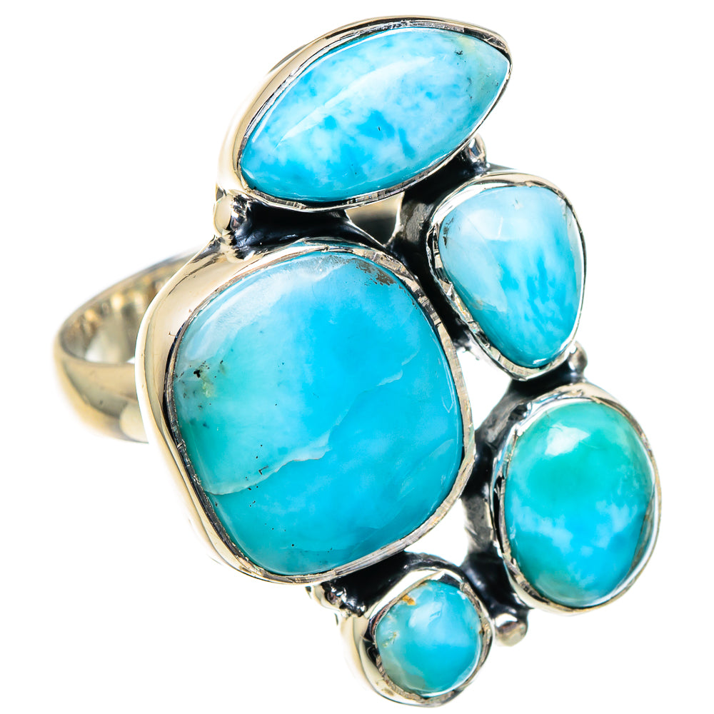 Larimar Rings handcrafted by Anasilvercos - RING95020