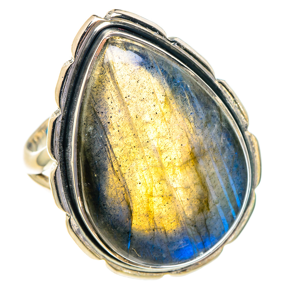 Labradorite Rings handcrafted by Anasilvercos - RING95026