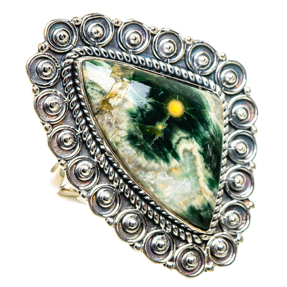 Ocean Jasper Rings handcrafted by Anasilvercos - RING95029 - Photo 2