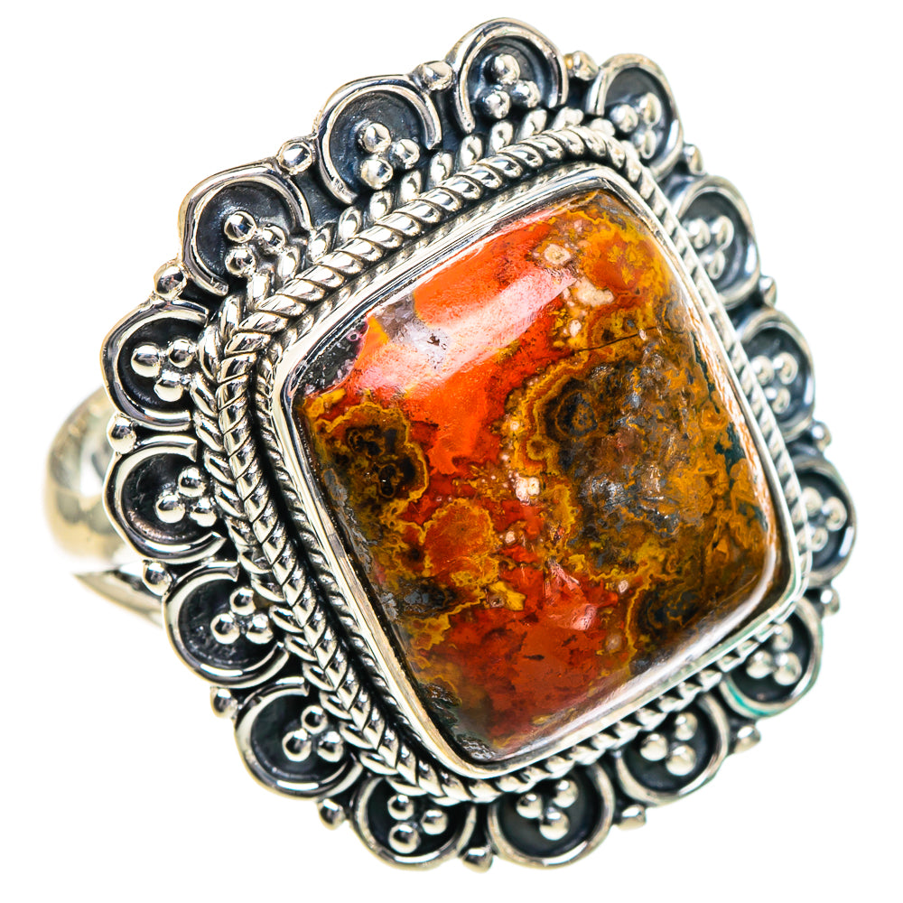 Morocco Agate Rings handcrafted by Anasilvercos - RING95045 - Photo 2