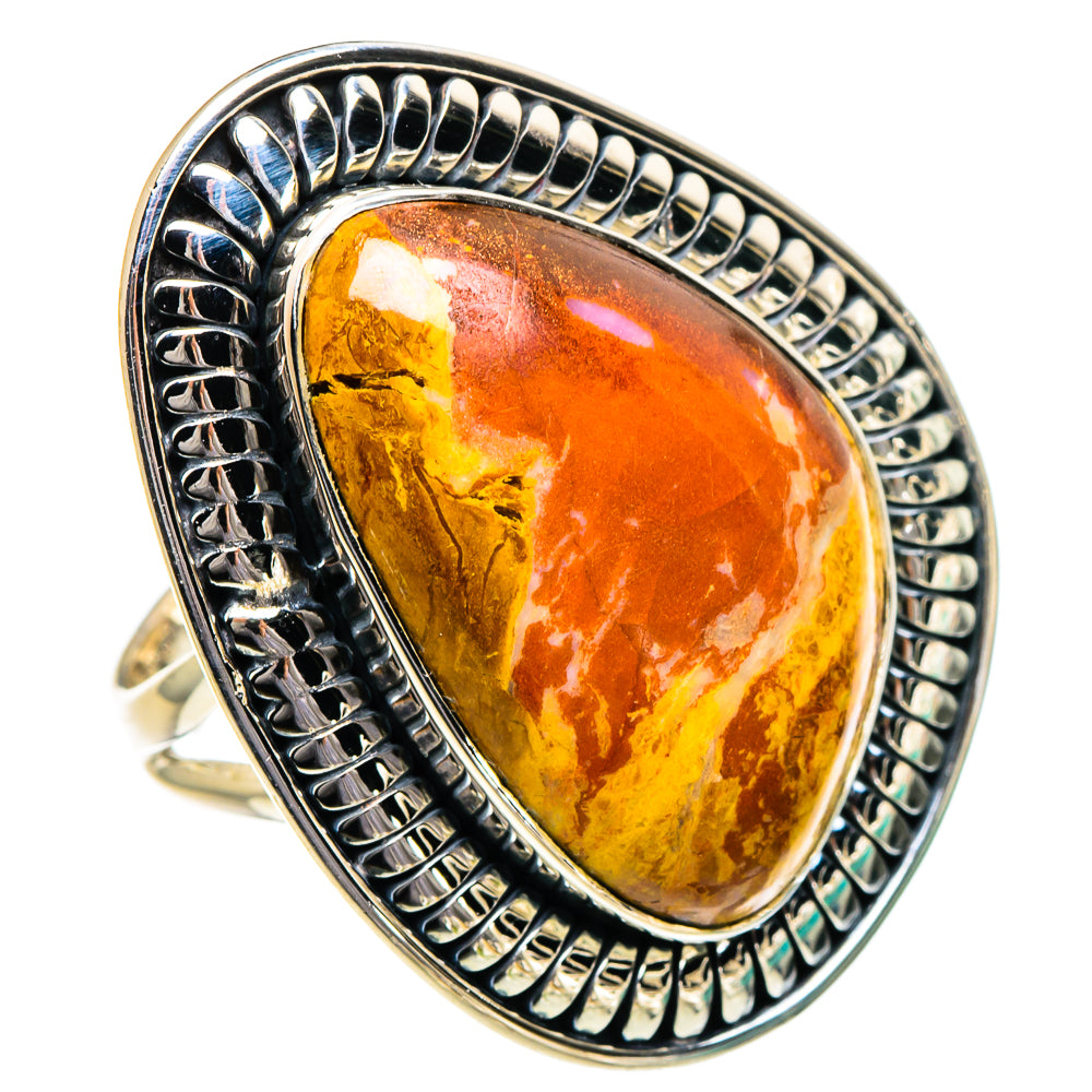 Mexican Fire Opal Rings handcrafted by Anasilvercos - RING95047