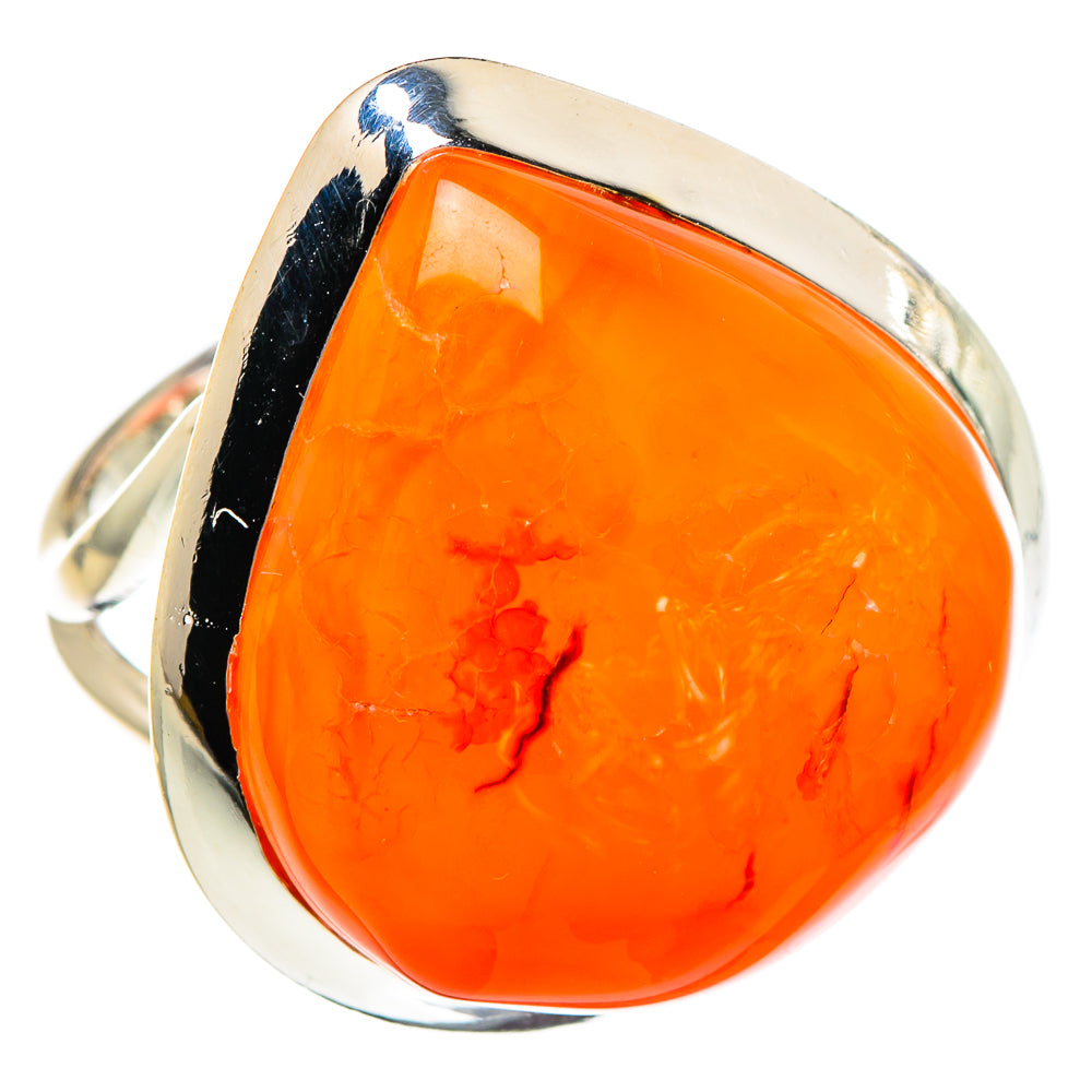 Carnelian Rings handcrafted by Anasilvercos - RING95050