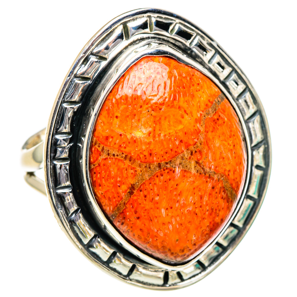 Sponge Coral Rings handcrafted by Anasilvercos - RING95053