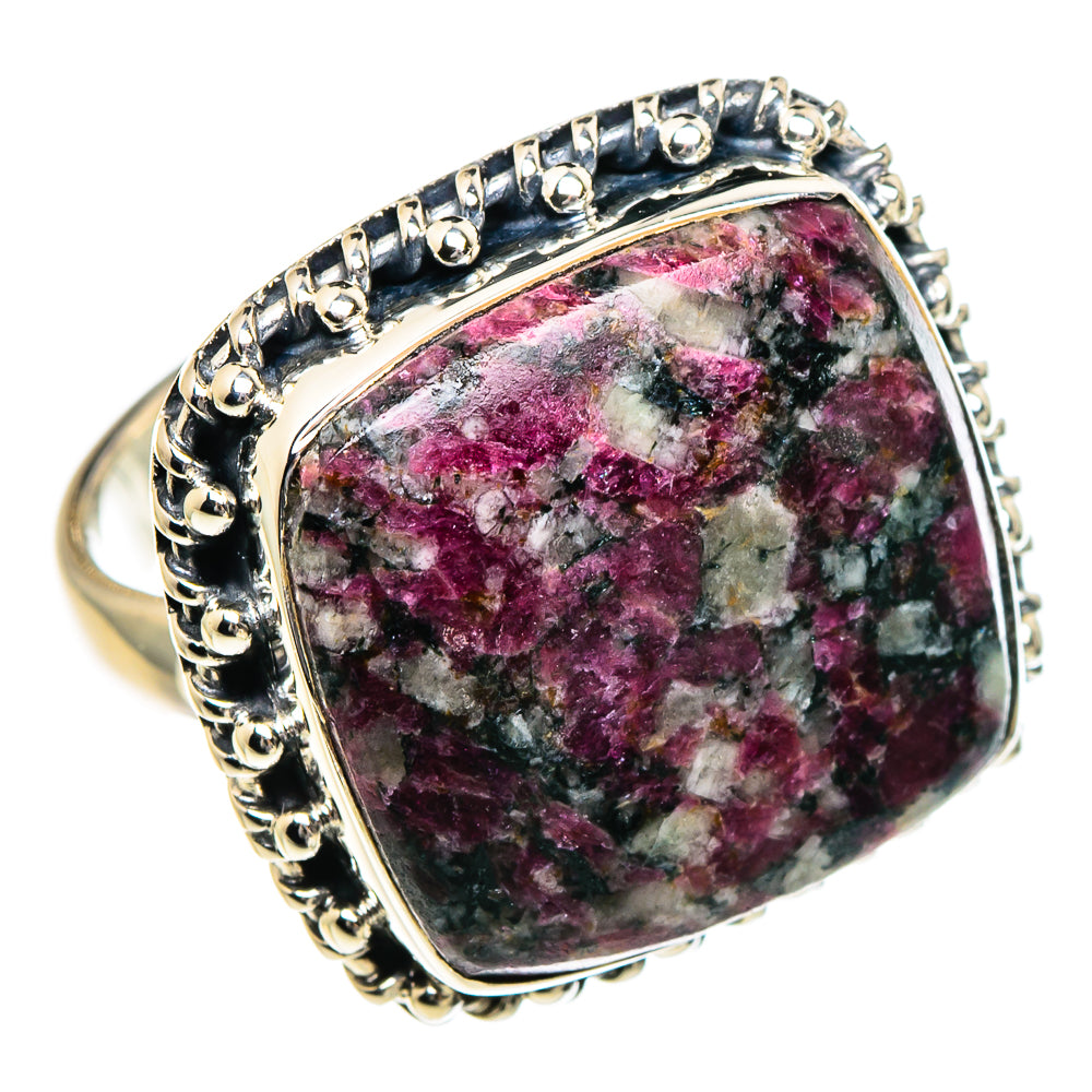Russian Eudialyte Rings handcrafted by Anasilvercos - RING95059