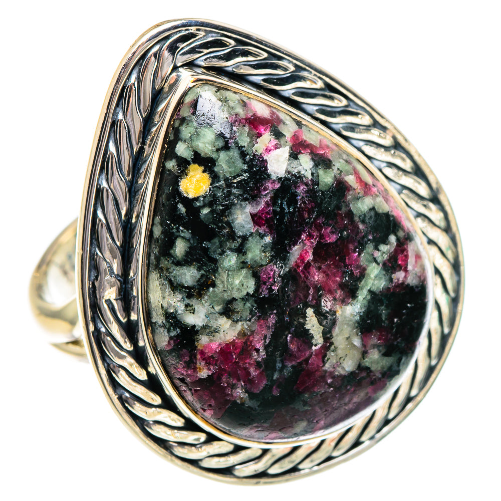 Russian Eudialyte Rings handcrafted by Anasilvercos - RING95060