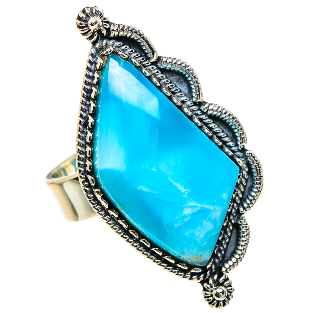 Larimar Rings handcrafted by Anasilvercos - RING95070