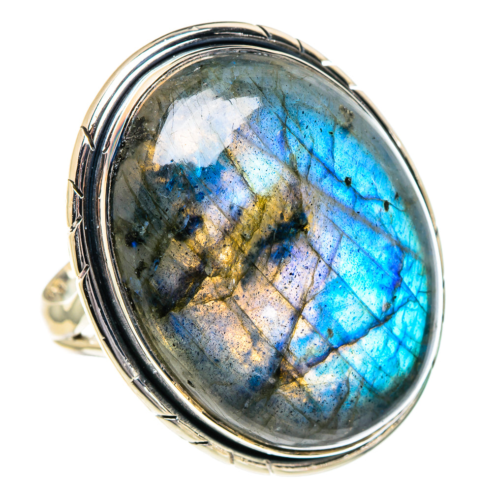 Labradorite Rings handcrafted by Anasilvercos - RING95072