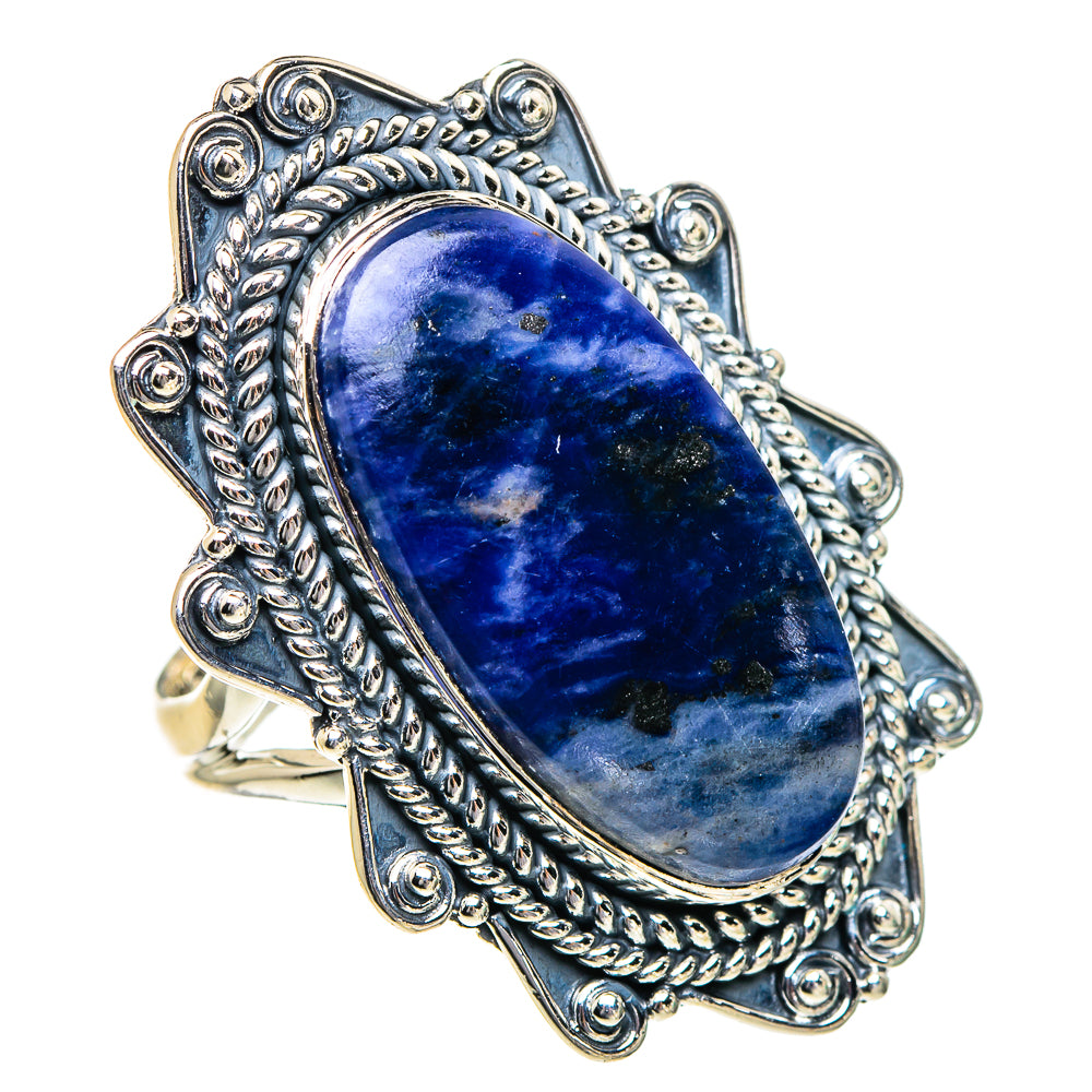 Sodalite Rings handcrafted by Anasilvercos - RING95074