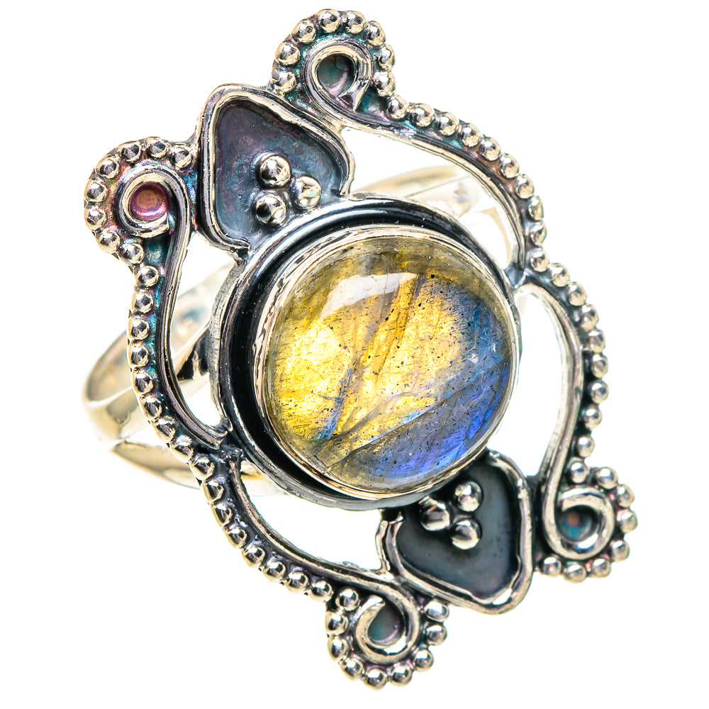 Labradorite Rings handcrafted by Anasilvercos - RING95080