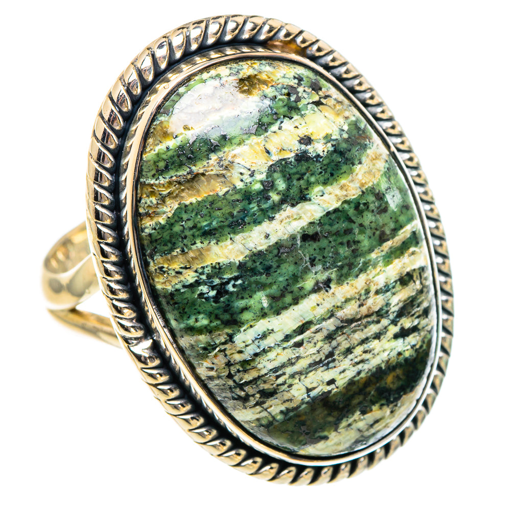 Lizard Jasper Rings handcrafted by Anasilvercos - RING95086 - Photo 2