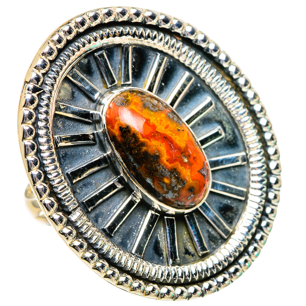 Morocco Agate Rings handcrafted by Anasilvercos - RING95089 - Photo 2