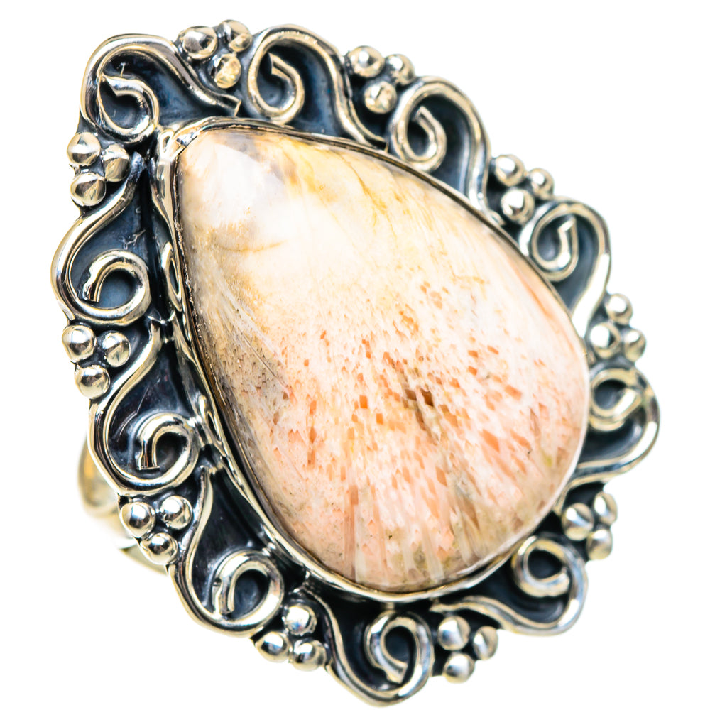 Scolecite Rings handcrafted by Anasilvercos - RING95095