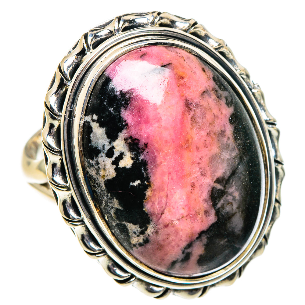 Rhodochrosite Rings handcrafted by Anasilvercos - RING95100