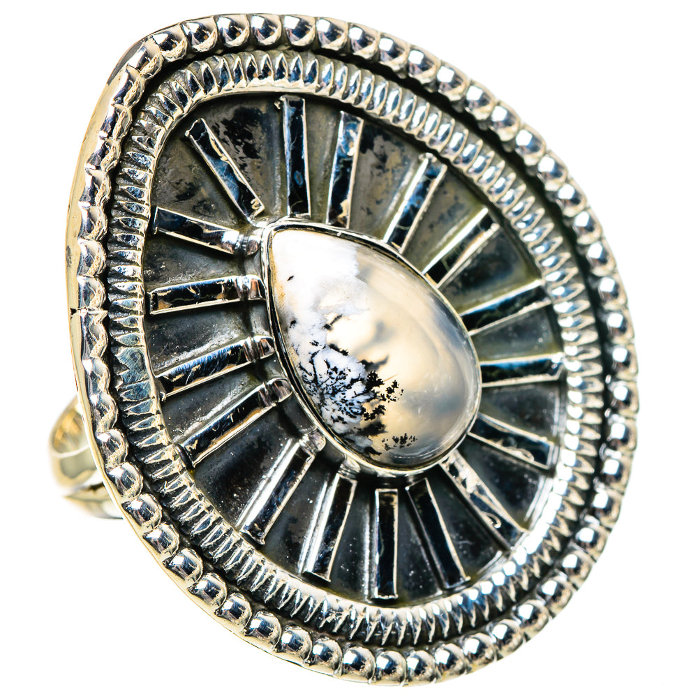 Dendritic Opal Rings handcrafted by Anasilvercos - RING95112