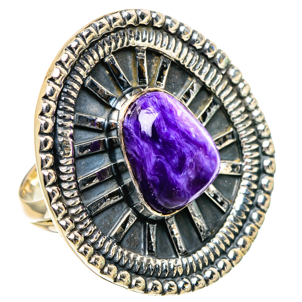 Charoite Rings handcrafted by Anasilvercos - RING95151 - Photo 2