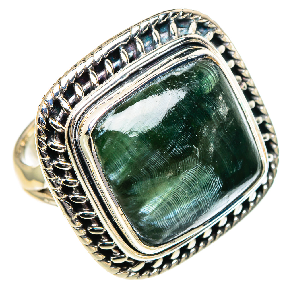 Seraphinite Rings handcrafted by Anasilvercos - RING95176 - Photo 2