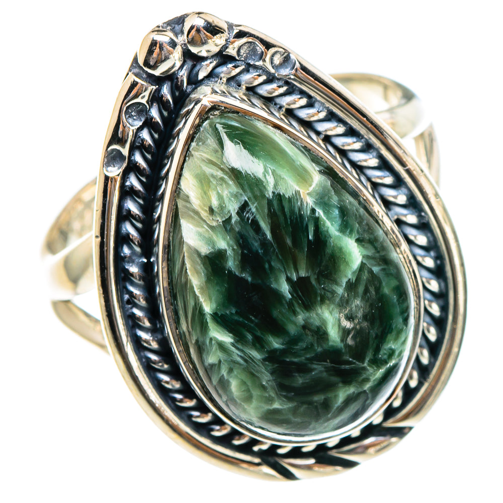 Seraphinite Rings handcrafted by Anasilvercos - RING95188