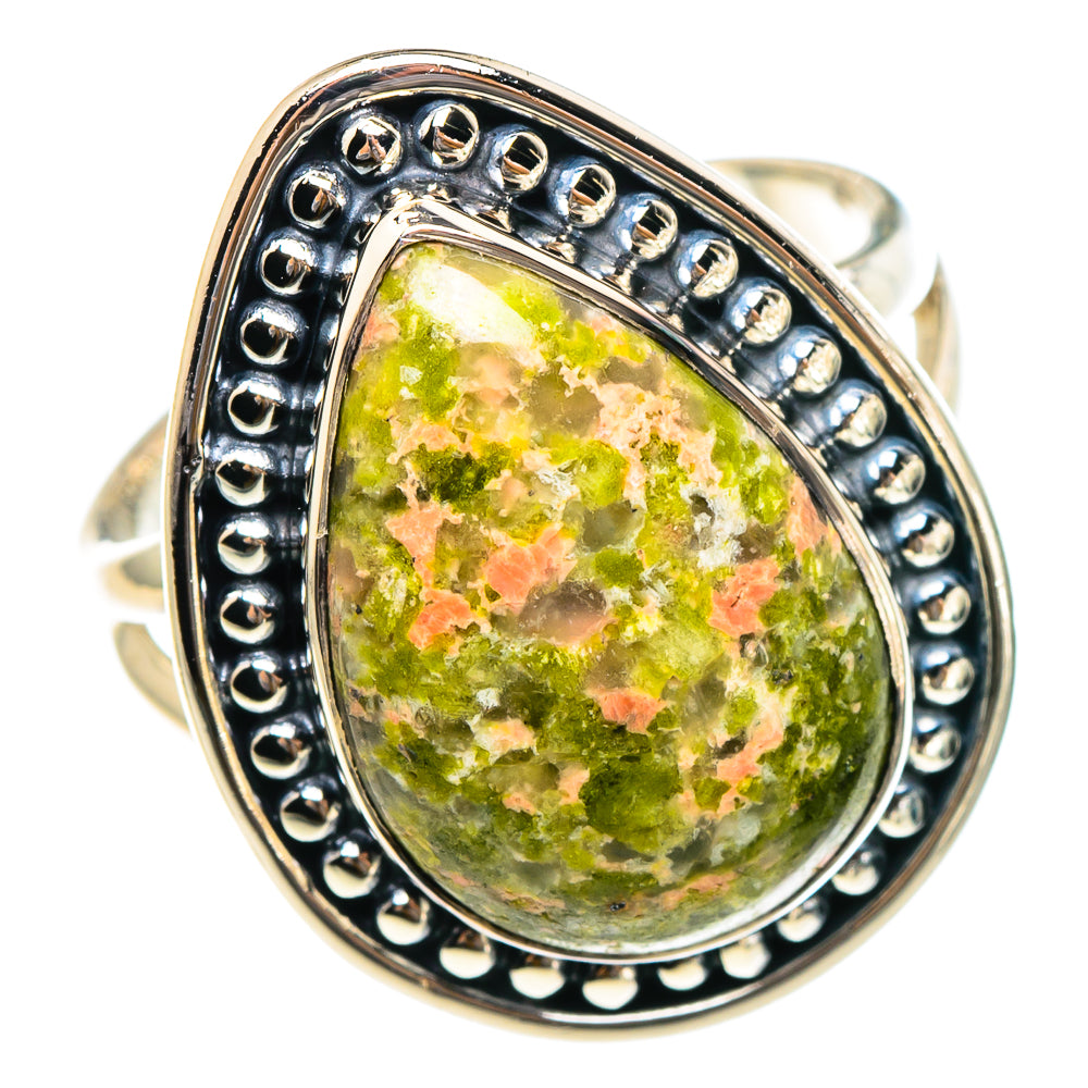 Unakite Rings handcrafted by Anasilvercos - RING95190