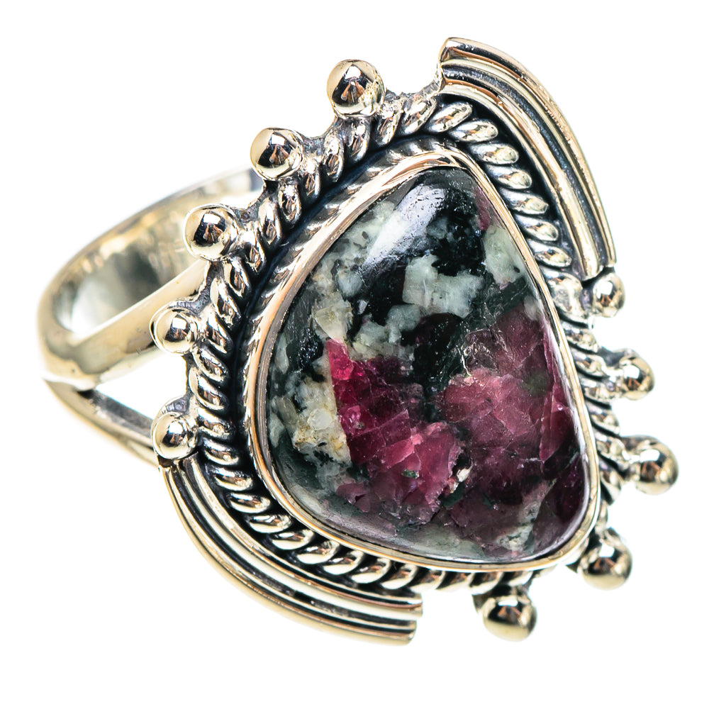 Russian Eudialyte Rings handcrafted by Anasilvercos - RING95199