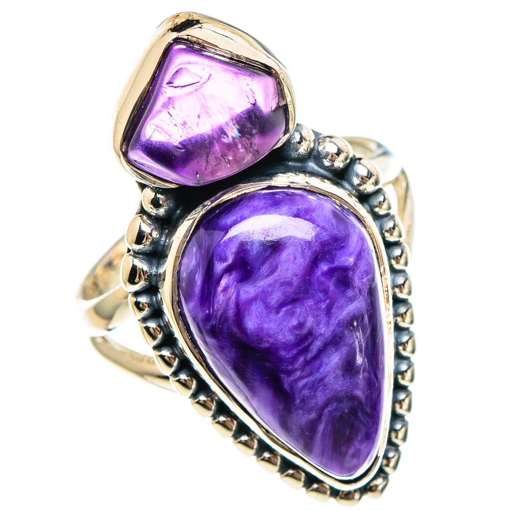 Charoite Rings handcrafted by Anasilvercos - RING95201