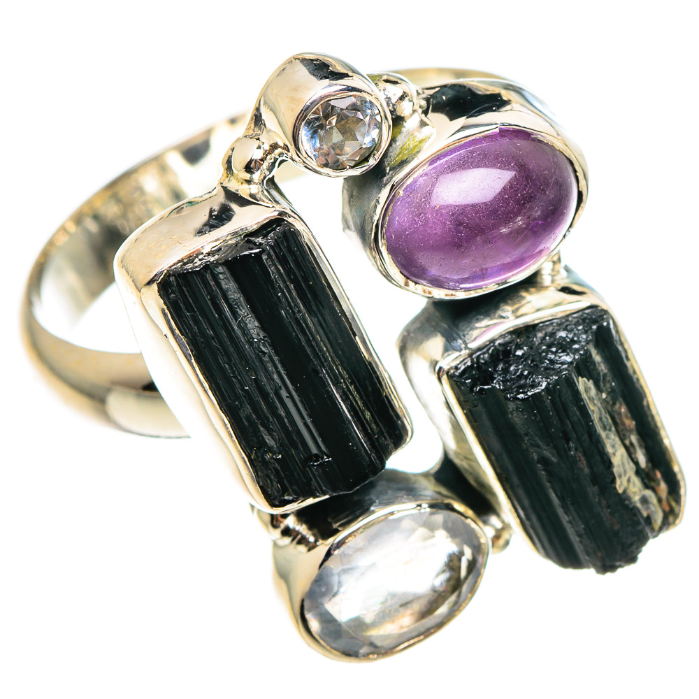 Black Tourmaline Rings handcrafted by Anasilvercos - RING95204