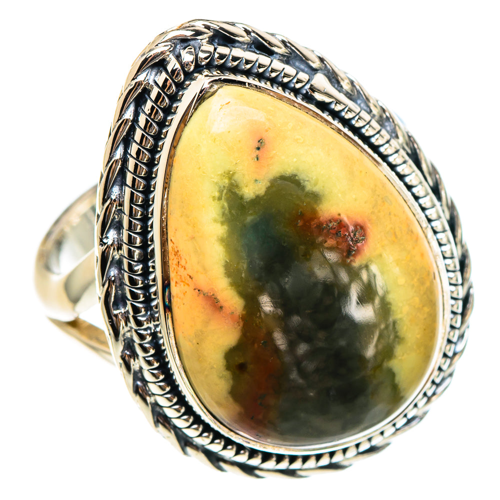 Ocean Jasper Rings handcrafted by Anasilvercos - RING95207